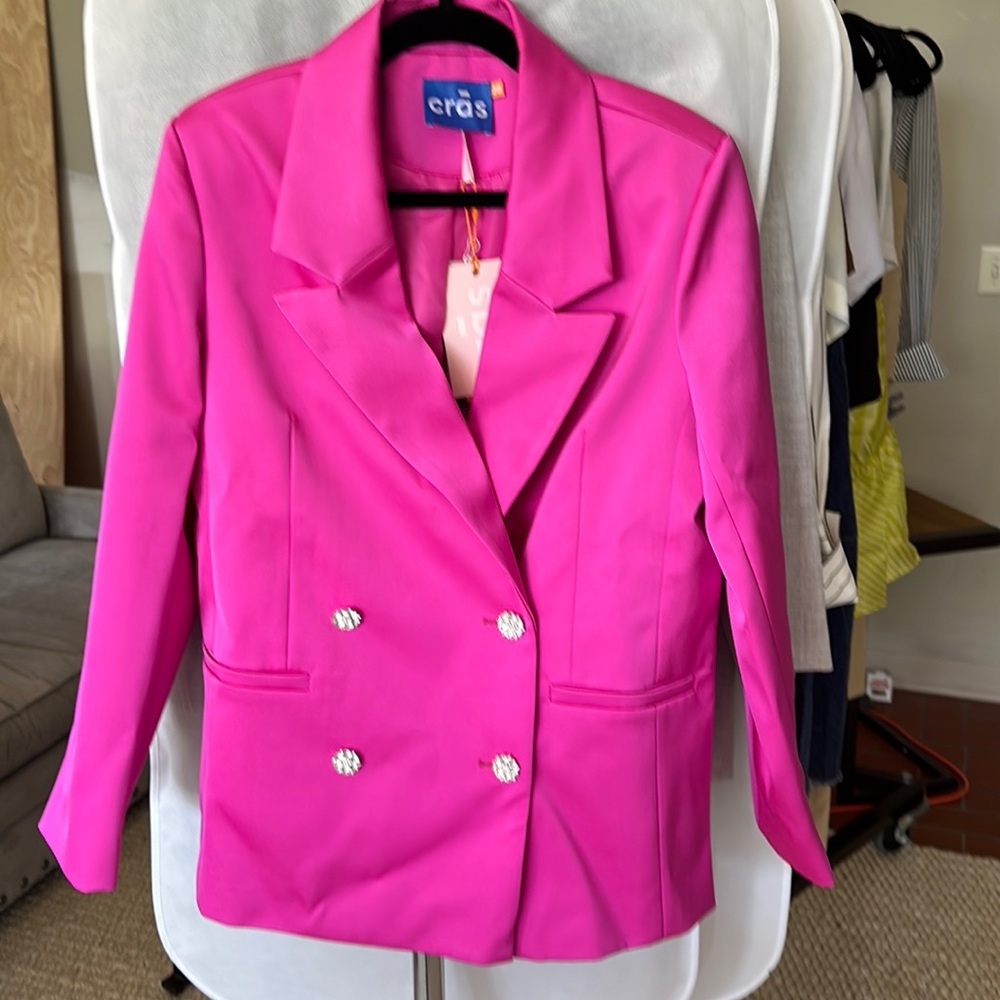 Cras Neon Pink Blazer. Size 38. New with tags.
